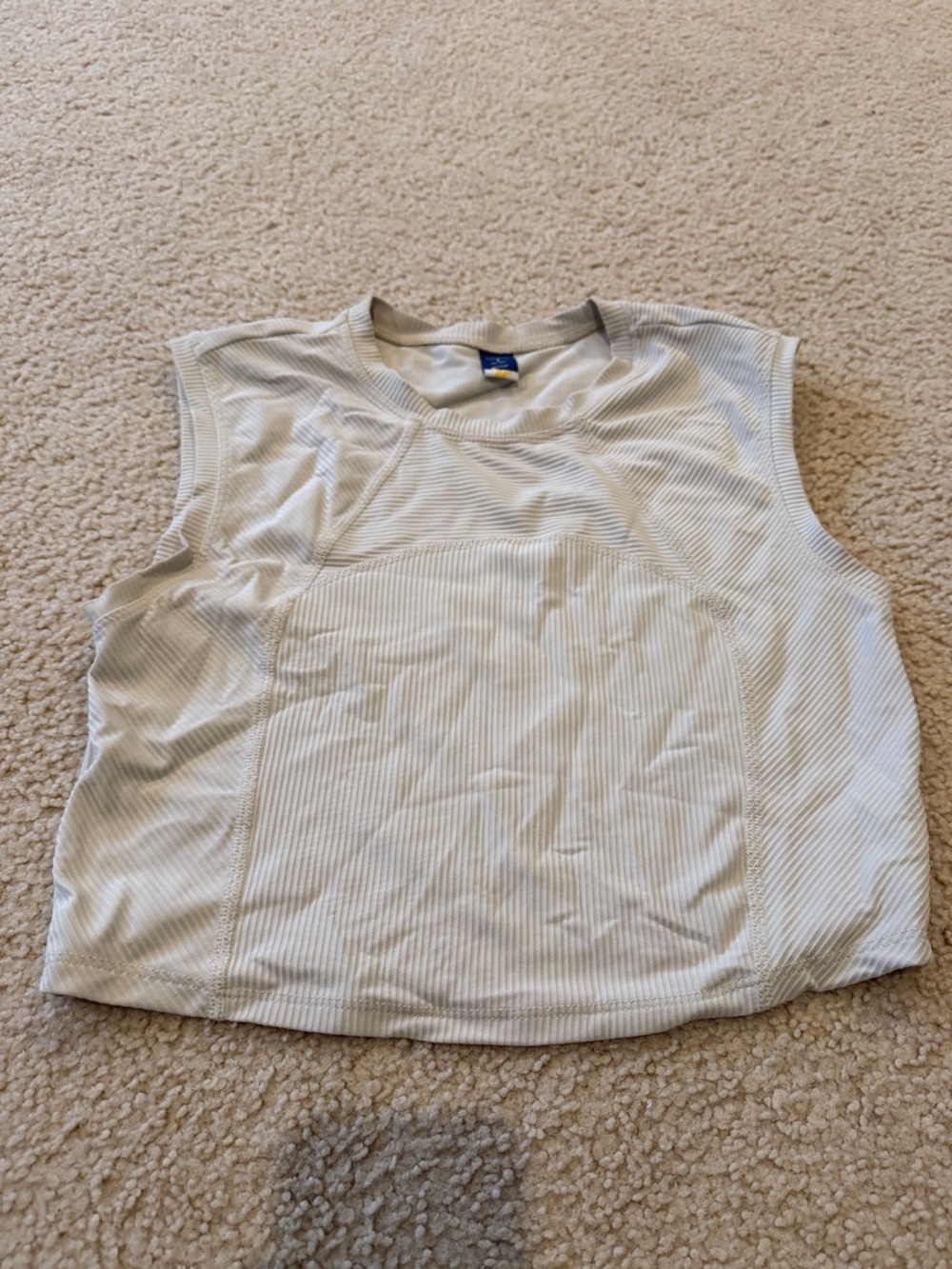 Beige Sleeveless Women’s Top- muscletee